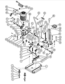 Part Location Diagram of TS-1502031 Powermatic Socket Head Cap Screw