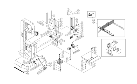 Part Location Diagram of 158547 Powermatic Socket Head Button Screw