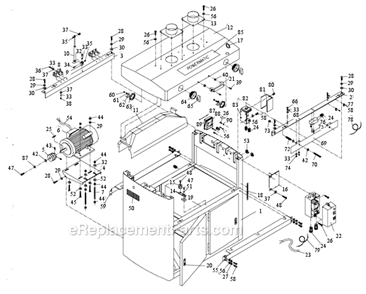 Part Location Diagram of JT9-TS-0207011 Jet SOCKET HEAD CAP SCREW