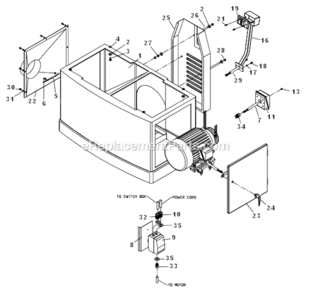 Stand_Assembly Diagram and Parts List for 1791283 Powermatic Planer Jointer