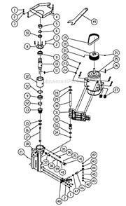 Part Location Diagram of PM9-PM2700-316 Powermatic LOCKING NUT