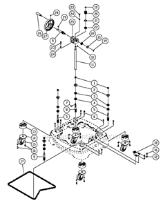 Part Location Diagram of PM9-PM2700-626 Powermatic HANDLE