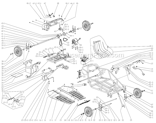 Page A Diagram and Parts List for  Razor Miscellaneous