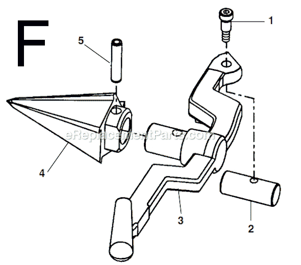 Page F Diagram and Parts List for  Ridgid Pipe Tools