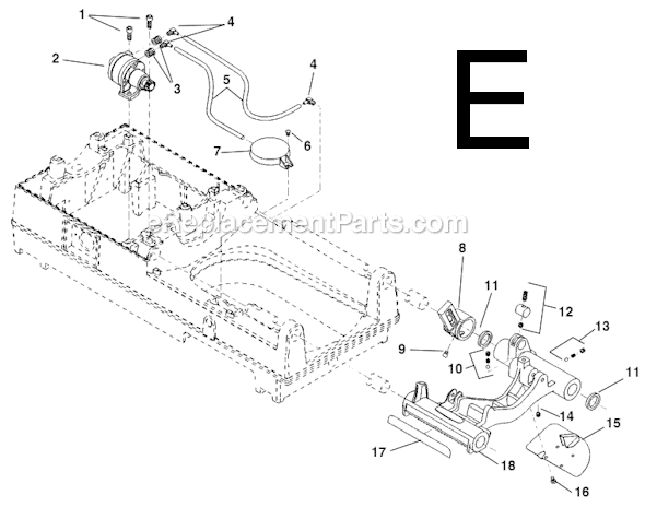 Page E Diagram and Parts List for  Ridgid Pipe Tools