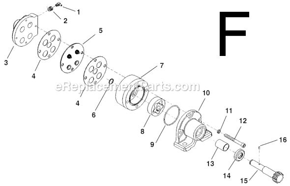 Page F Diagram and Parts List for  Ridgid Pipe Tools