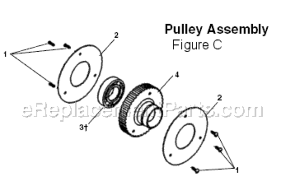 Page C Diagram and Parts List for  Ridgid Drain Cleaner