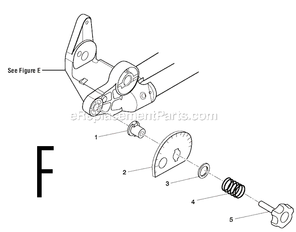 Page F Diagram and Parts List for  Ridgid Miter Saw