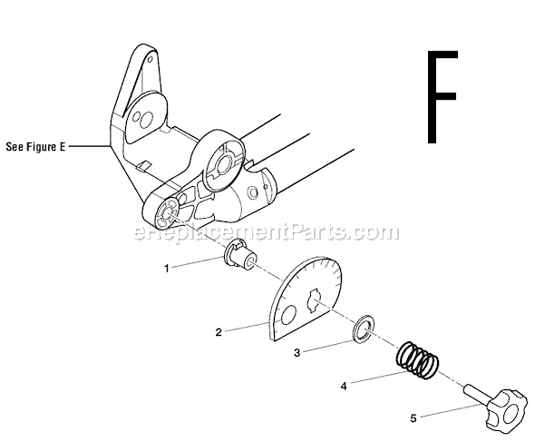 Page F Diagram and Parts List for  Ridgid Miter Saw