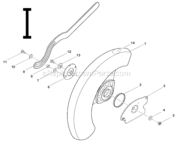 Page I Diagram and Parts List for  Ridgid Miter Saw