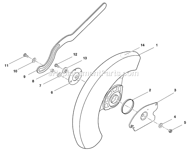 Page I Diagram and Parts List for  Ridgid Miter Saw