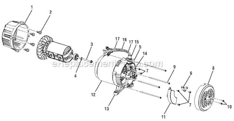 Page D Diagram and Parts List for  Ridgid Generator