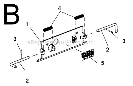 Page B Diagram and Parts List for  Ridgid Tool Stand & Cart