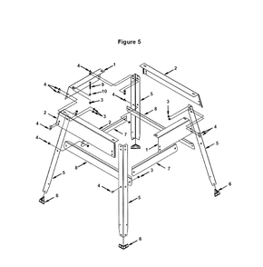 Fig-2 Diagram and Parts List for  Ridgid Saw