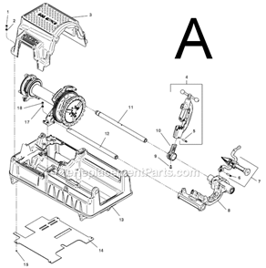 Page A Diagram and Parts List for  Ridgid Pipe Tools