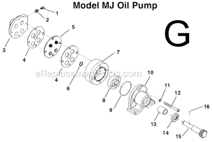 Part Location Diagram of 62007 Ridgid Gerotor Set