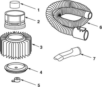 Wd24500 Vac Assembly Diagram and Parts List for  Ridgid Industrial Fan / Circulator