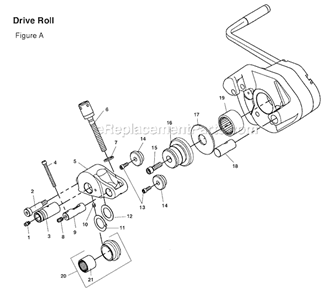 Part Location Diagram of 45187 Ridgid Set Screw