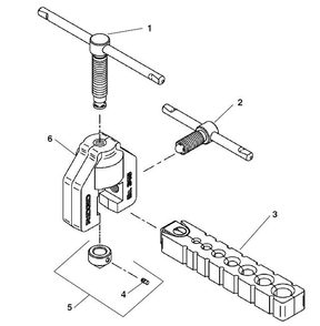 Flaring Tool Diagram and Parts List for 31597  Ridgid Pipe Tools