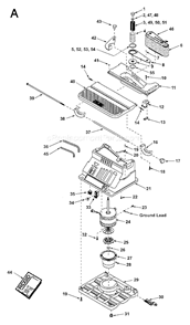 Part Location Diagram of 825537 Ryobi BRACKET TABLE LOCK