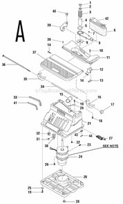Part Location Diagram of 089038003701 Ridgid Switch (125VAC-20A)