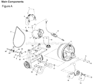 Part Location Diagram of 27513 Ridgid Pulley