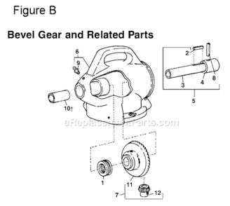 Page B Diagram and Parts List for  Ridgid Drain Cleaner