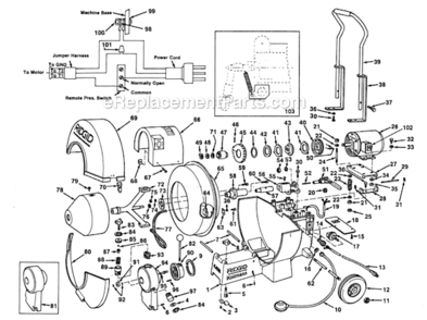 Part Location Diagram of 93515 Ridgid Thrust Washer