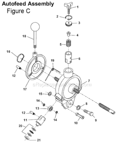 Page C Diagram and Parts List for  Ridgid Drain Cleaner