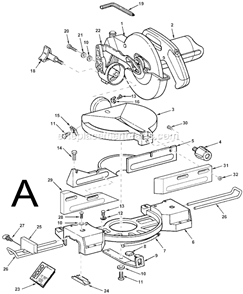 Part Location Diagram of 827588 Ridgid Shim Table
