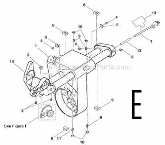 Page E Diagram and Parts List for  Ridgid Miter Saw