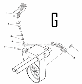 Page G Diagram and Parts List for  Ridgid Miter Saw