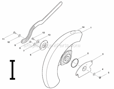 Page I Diagram and Parts List for  Ridgid Miter Saw