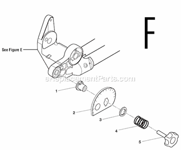 Page F Diagram and Parts List for  Ridgid Miter Saw