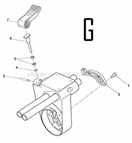 Page G Diagram and Parts List for  Ridgid Miter Saw