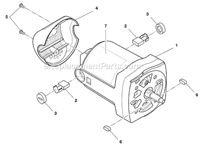 Page J Diagram and Parts List for  Ridgid Miter Saw