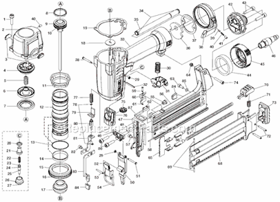 Page A Diagram and Parts List for  Ridgid