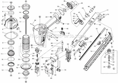 Part Location Diagram of 079004001017 Ridgid Driver Unit