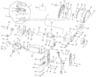 Part Location Diagram of 661270001 Ridgid Bolt M6 X 21 Mm, Hex Soc. Hd.