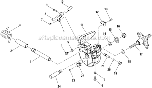 Page B Diagram and Parts List for  Ridgid Miter Saw