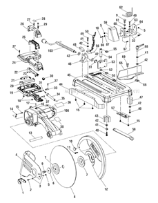 Part Location Diagram of 080029002074 Ryobi SIDE PROTECTOR