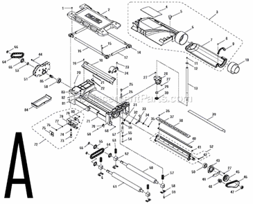 Page A Diagram and Parts List for  Ridgid