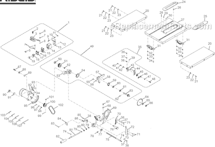 Part Location Diagram of 080035003035 Ryobi SET SCREW (M5 X 10 MM, SOC HD)