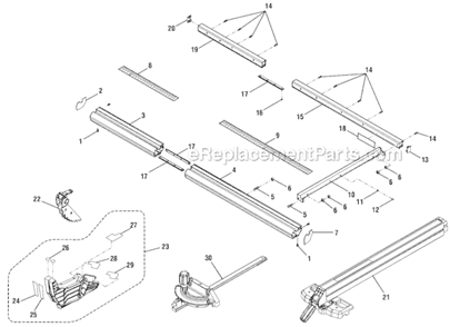 Part Location Diagram of 089037006907 Ridgid End Guard Label (Right)