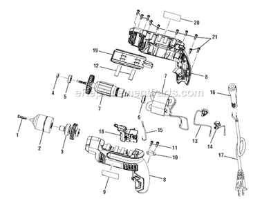 Part Location Diagram of 290036001 Ryobi ASSEMBLY CARBON BRUSH