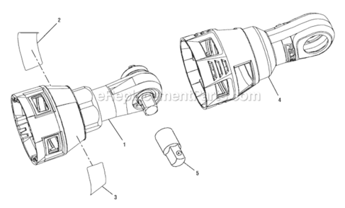 Page A Diagram and Parts List for  Ridgid Wrench