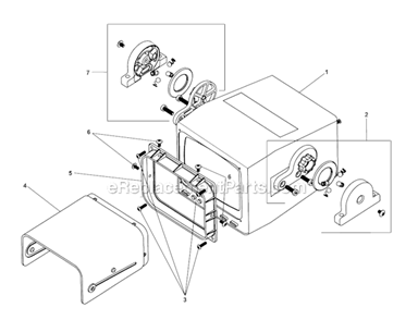 Toolbox Monitor 3 Diagram and Parts List for  Ridgid Drain Cleaner