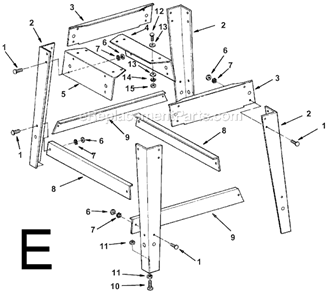 Part Location Diagram of 826116 Ridgid Stringer, Side