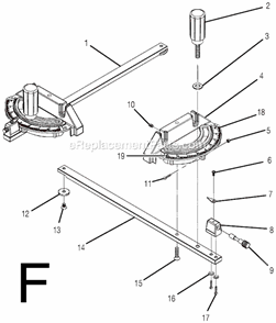 Page F Diagram and Parts List for  Ridgid