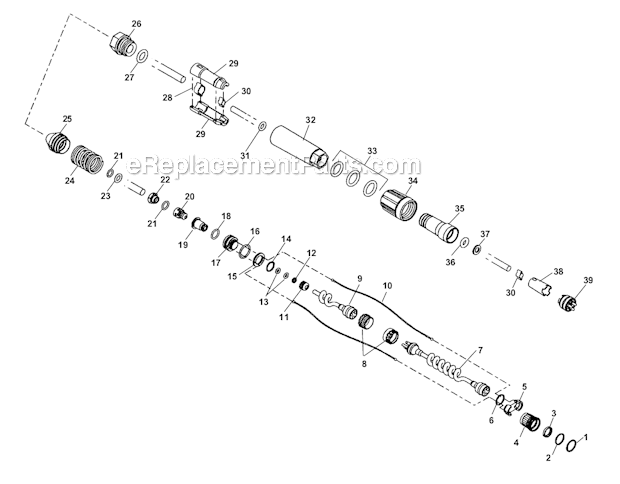 Mini Push Cable Diagram and Parts List for  Ridgid Drain Cleaner